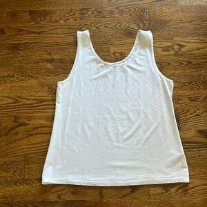 Ellen Tracy white tank top